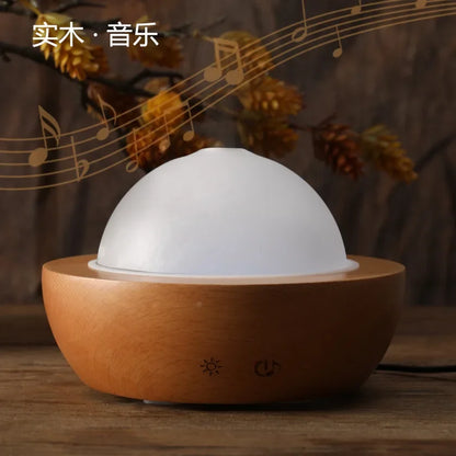 Essential Oil Diffuser Waterless Nebulizing Aromatherapy Beech Wood Glass for Home Office Gift Spa Yoga Difusor De Aroma