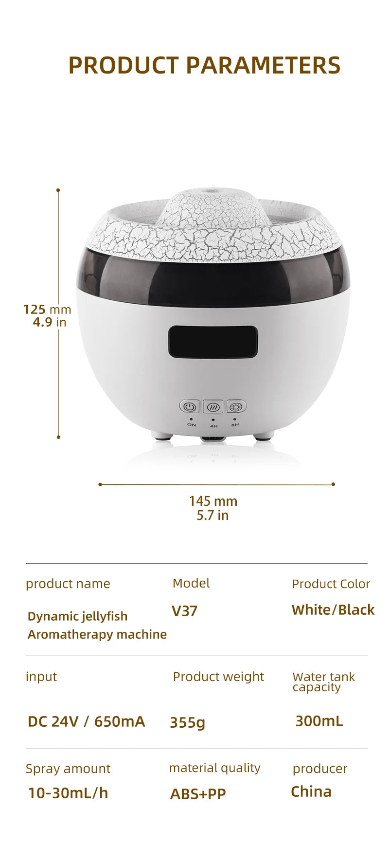 Flame Humidifier with Colorful LED Lights New Upgraded Essential Oil Diffusers, Decibel-Low Diffuser Humidifier for Home, Yoga