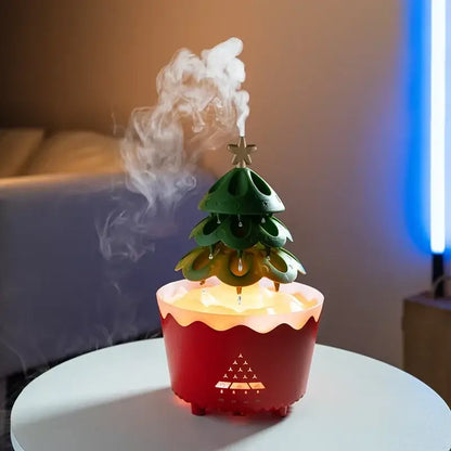 Lucky Christmas Tree Aromatherapy Diffuser with Remote Control Raindrop Air Humidifier