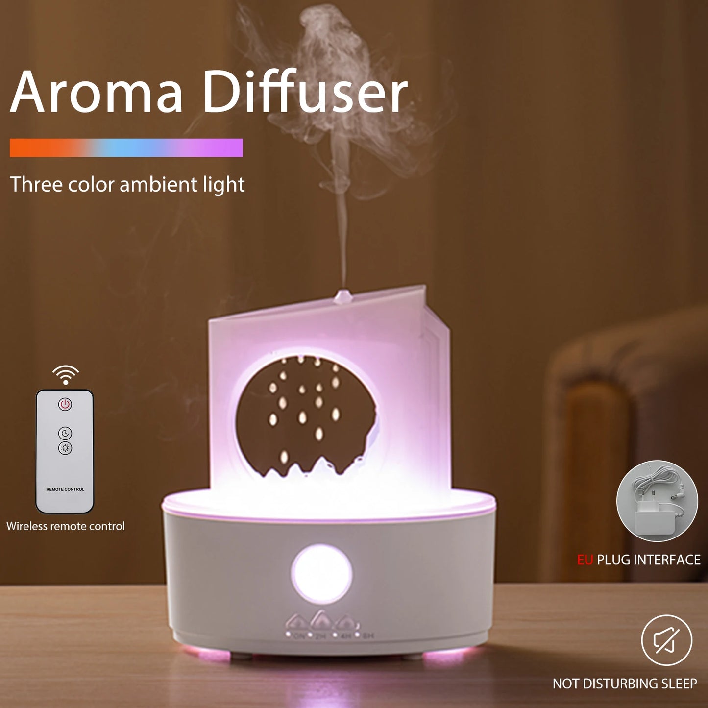 Room Air Freshener Spray Remote Control Aroma Diffuser Automatic Water Drop Fragrance Aroma Essential Oil Ultrasound Mist Maker