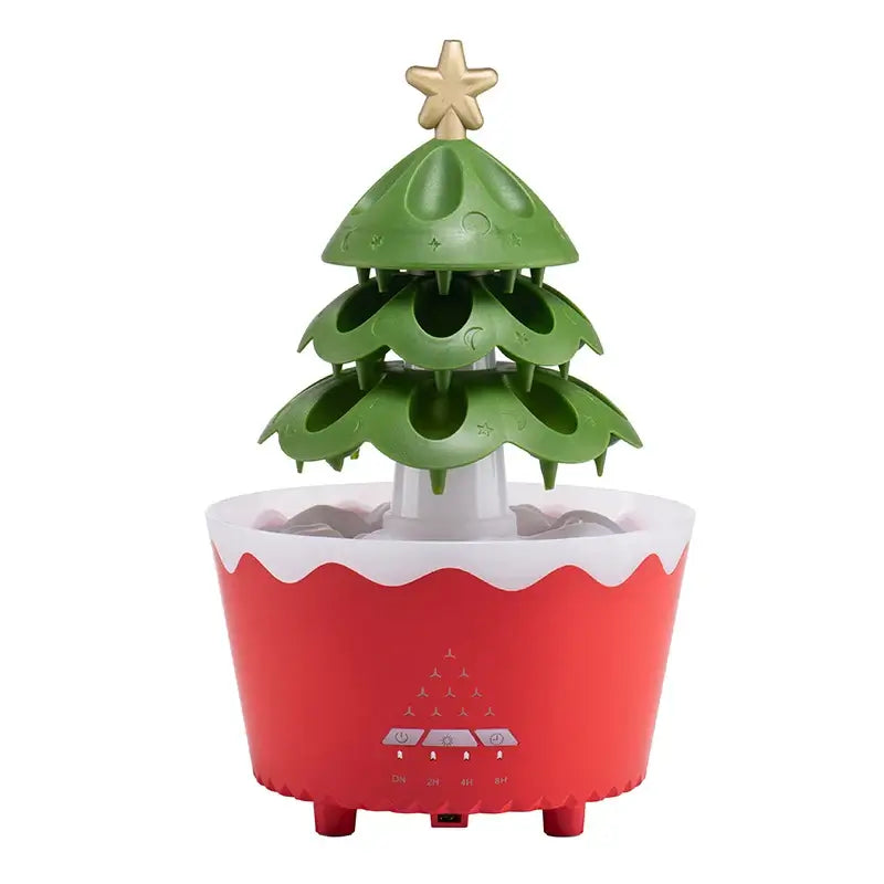 Lucky Christmas Tree Aromatherapy Diffuser with Remote Control Raindrop Air Humidifier