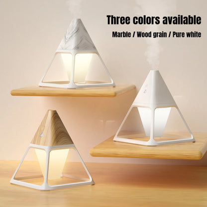 Remote Control Wood Grain USB Volcano Pyramid Air Humidifier