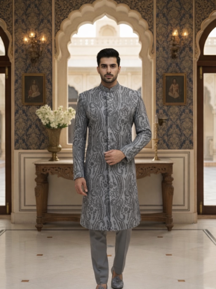 Hand embellished sherwani