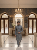 Hand embellished sherwani - Image 2
